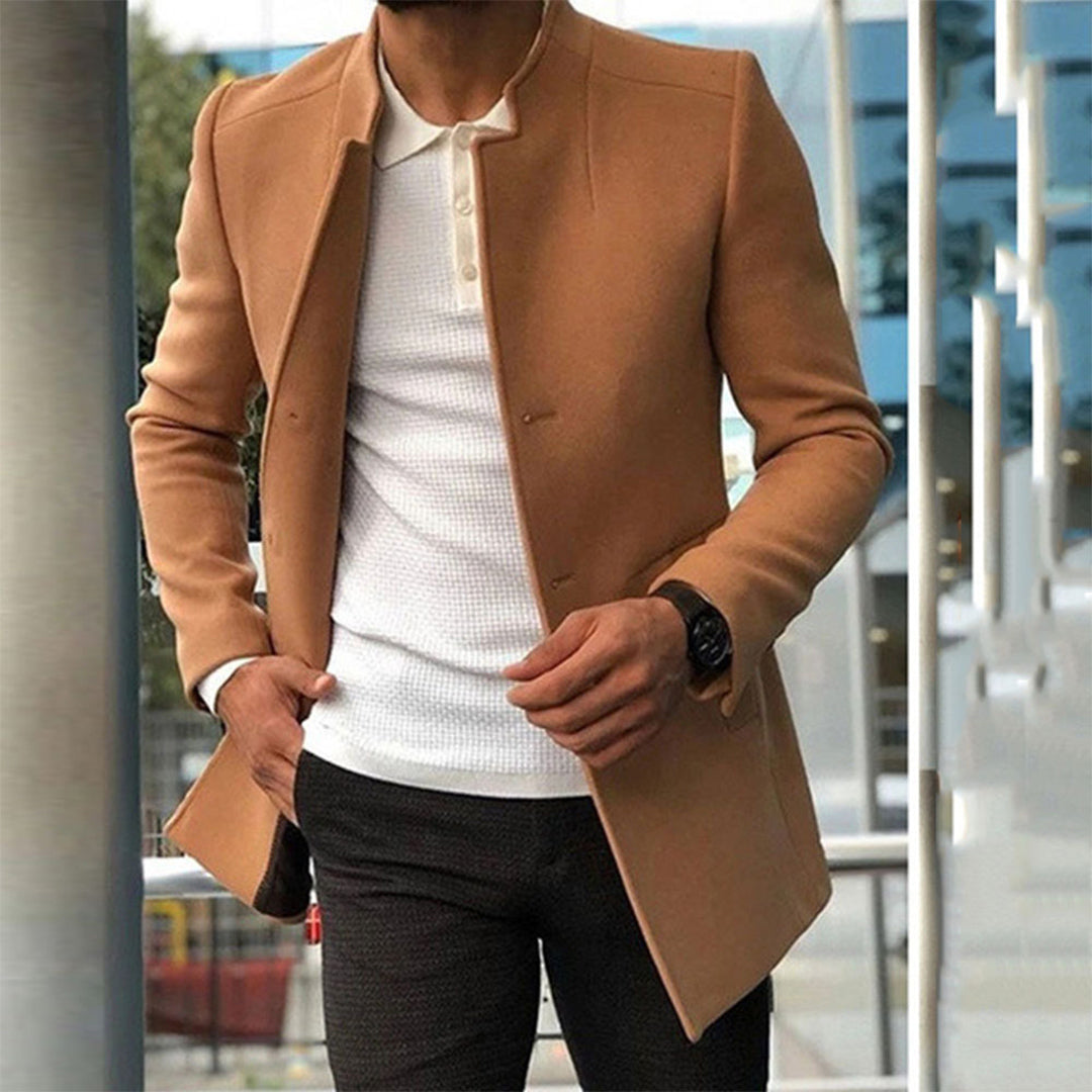 Matthew | Abrigo de invierno entallado color camel para hombre