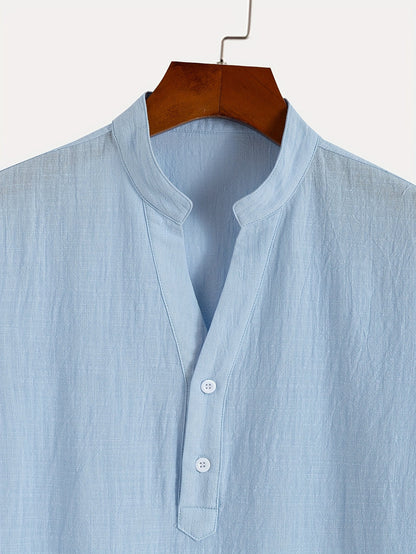 Brent | Camisa cómoda y fresca con cuello en V