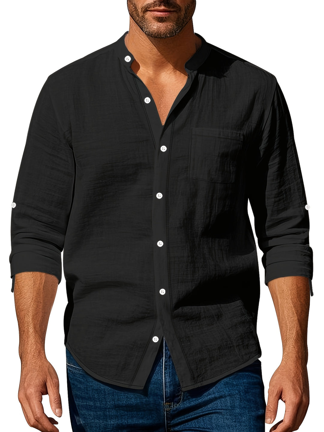 Stylish Breathable Button-Up Shirt