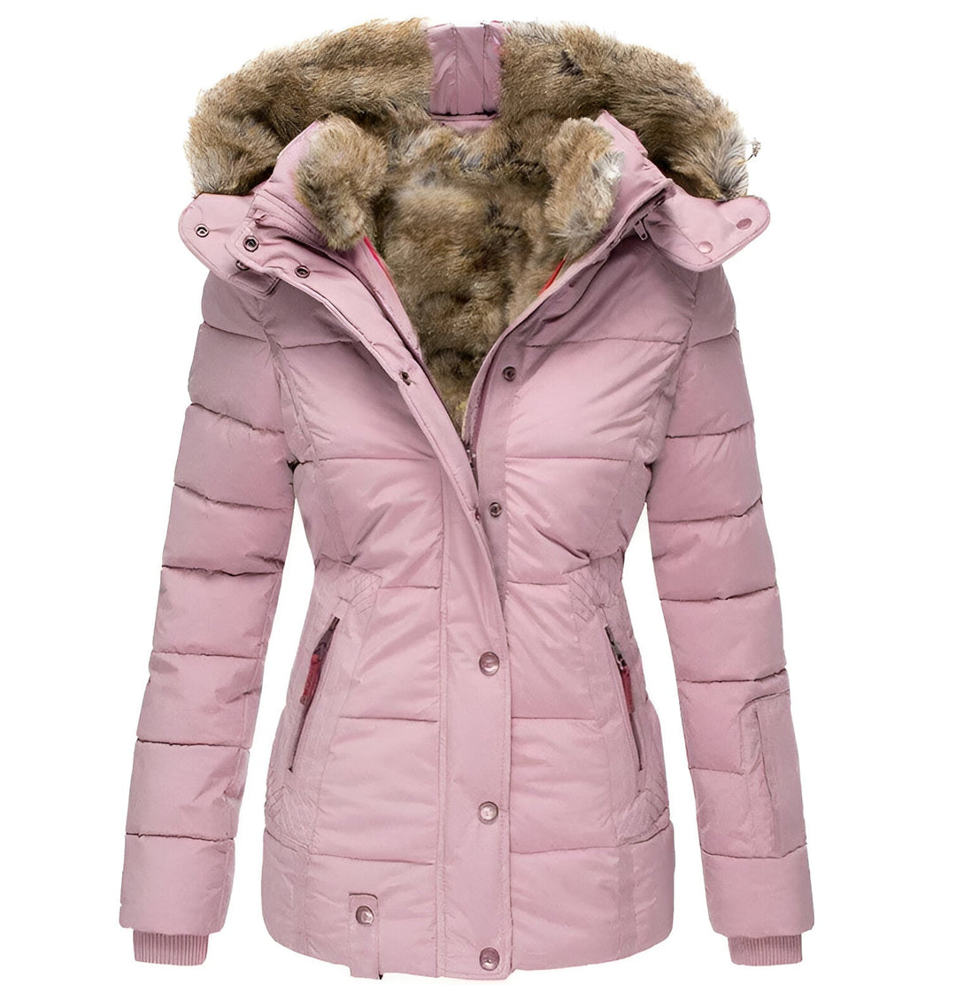 Gabrielle | Women’s Winter Puffer Jacket with Fur Hood