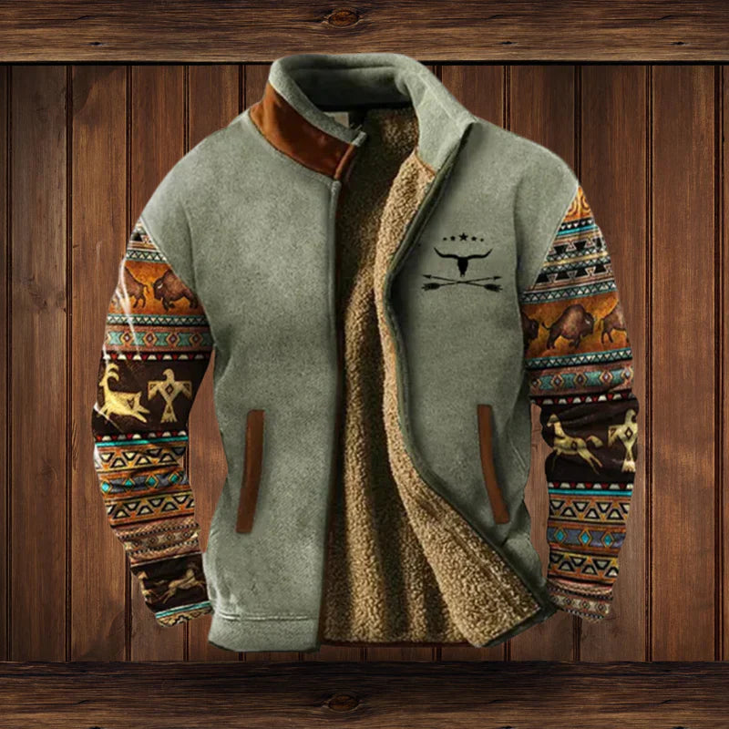 Men’s Trendy Cozy Tribal Winter Coat