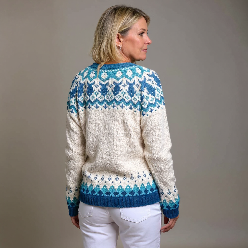 Irene | Cárdigan vintage escandinavo hecho a mano