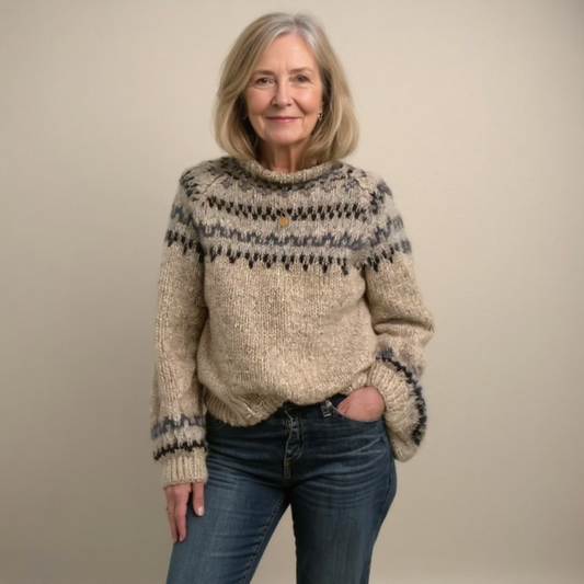 Alma | Suéter escandinavo vintage hecho a mano 