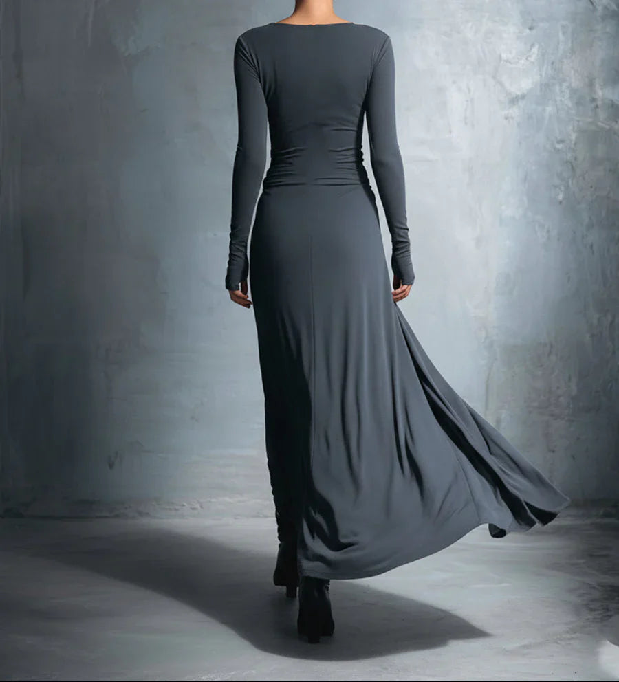 Naiara ❘ Vestido largo con nudo lateral