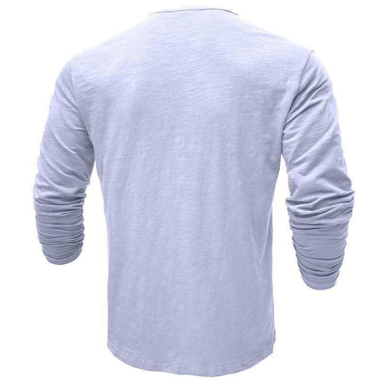 Justin | Camisa Henley de manga larga para hombre