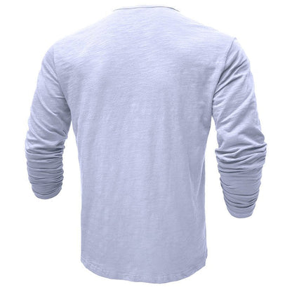 Justin | Camisa Henley de manga larga para hombre
