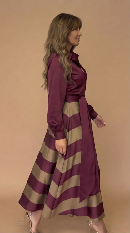 Mila™ | Striped Maxi Dress
