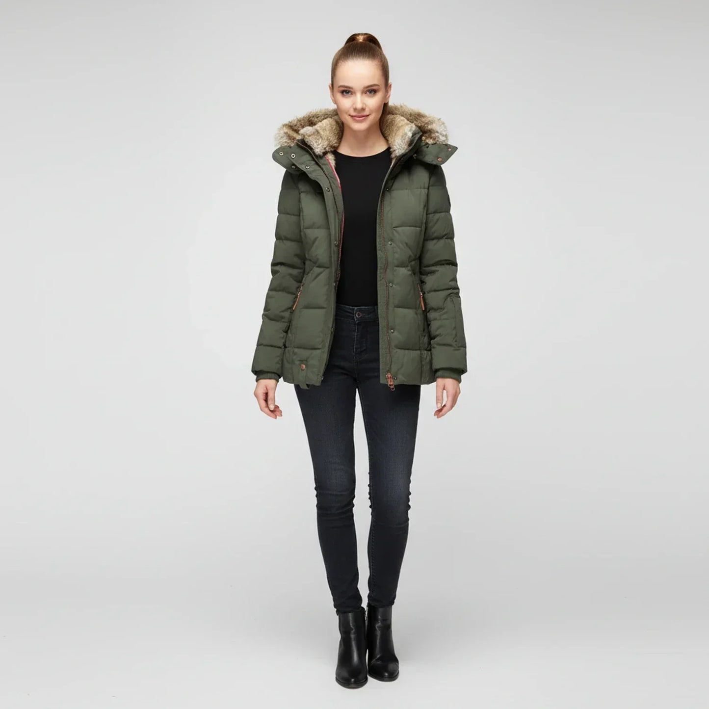 Women's Hooded Quilted Puffer Jacket