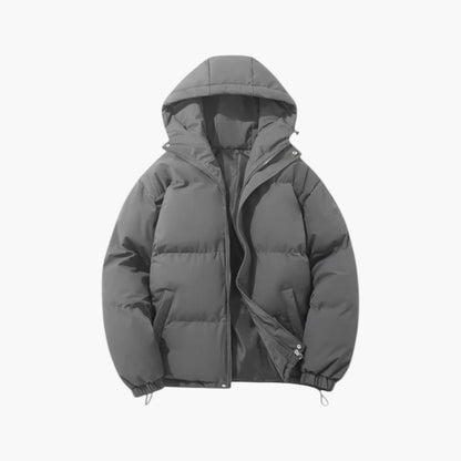Cory | Chaqueta acolchada de invierno con capucha y cremallera para hombre 