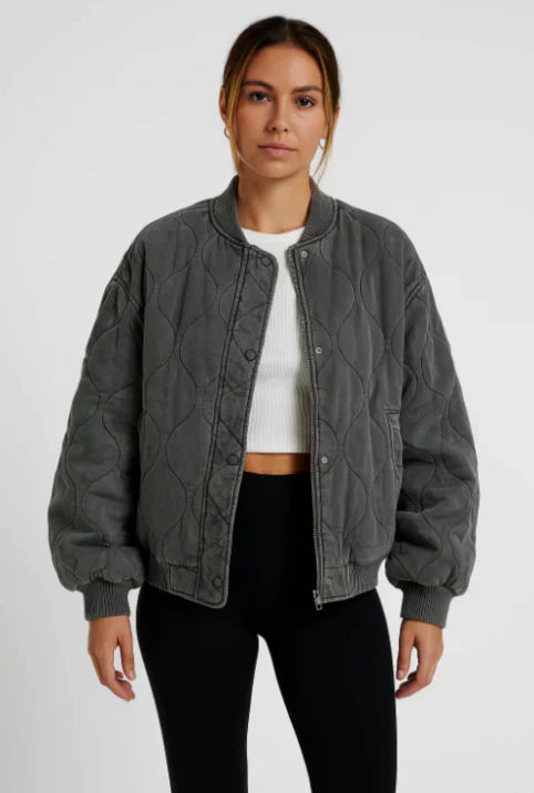 Samantha | Chaqueta bomber acolchada informal de invierno para mujer