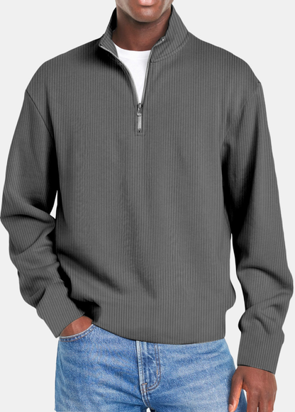 Waffle Half Zip Shirt