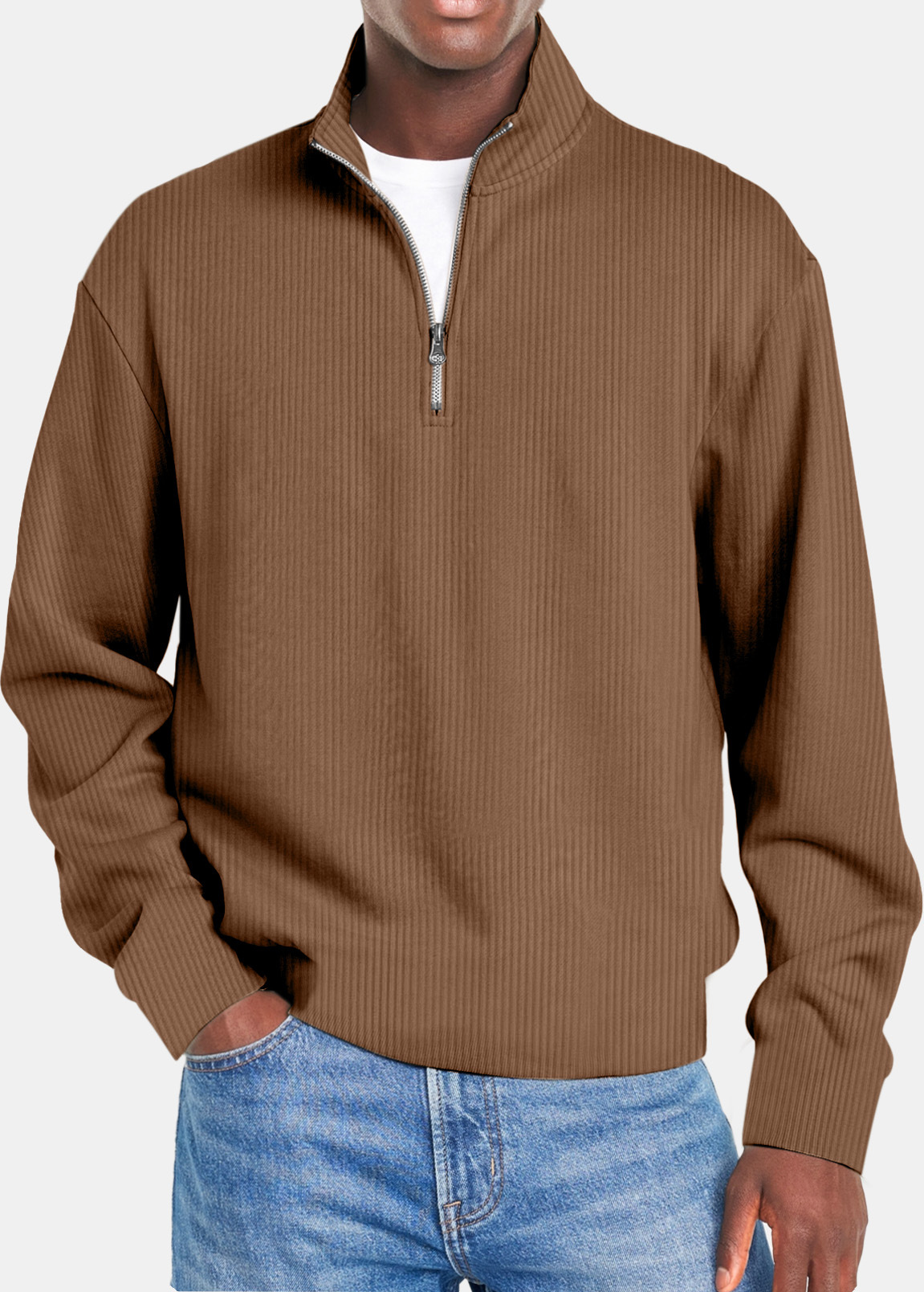 Waffle Half Zip Shirt
