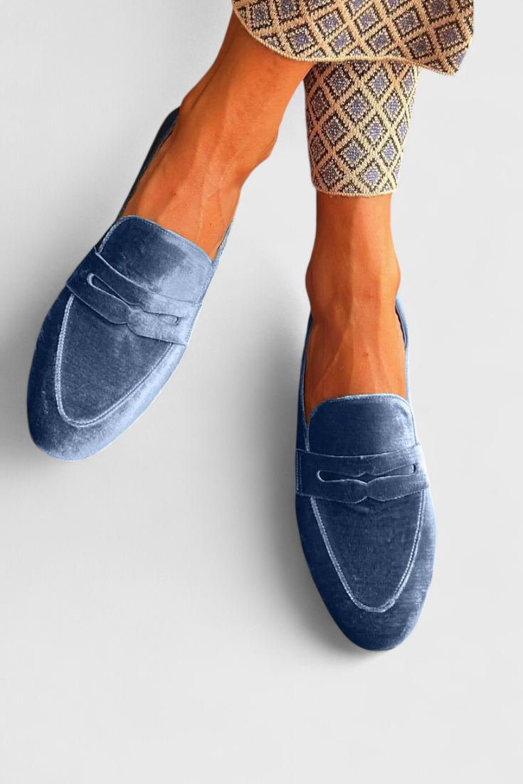 Printed Slip-On Comfort Loafers