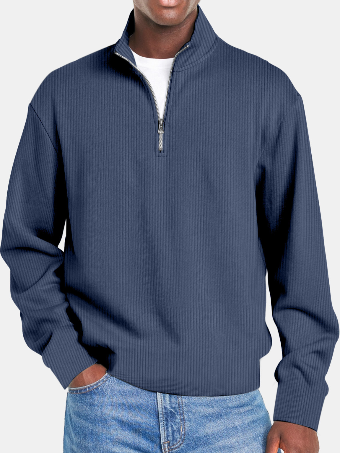 Waffle Half Zip Shirt
