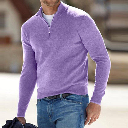 Daniel | Suéter cálido de invierno con media cremallera para hombre