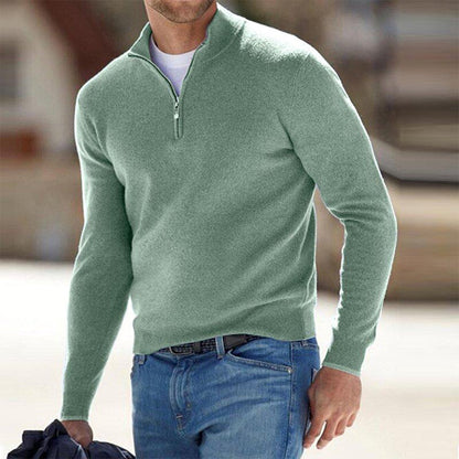Daniel | Suéter cálido de invierno con media cremallera para hombre