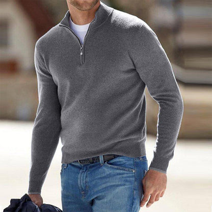 Daniel | Suéter cálido de invierno con media cremallera para hombre