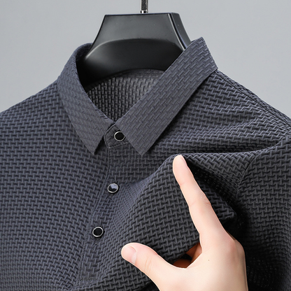 Textured Elegance Polo Shirt