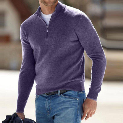 Daniel | Suéter cálido de invierno con media cremallera para hombre