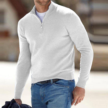 Daniel | Suéter cálido de invierno con media cremallera para hombre