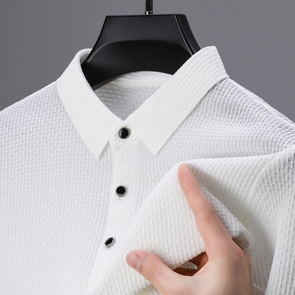 Textured Elegance Polo Shirt