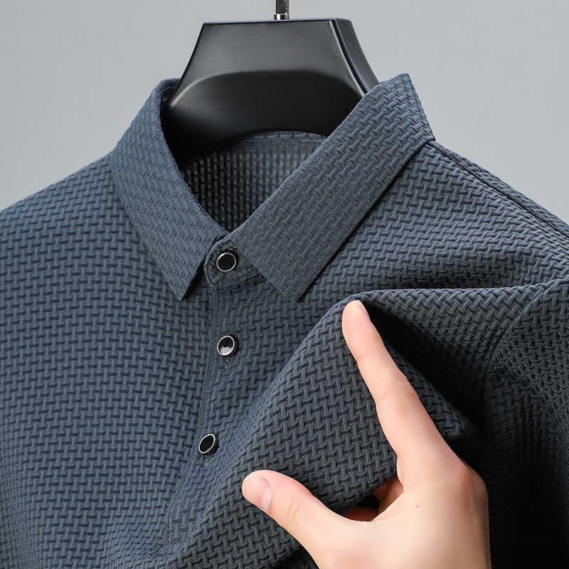 Textured Elegance Polo Shirt