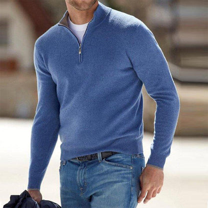 Daniel | Suéter cálido de invierno con media cremallera para hombre