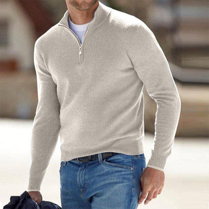 Daniel | Suéter cálido de invierno con media cremallera para hombre