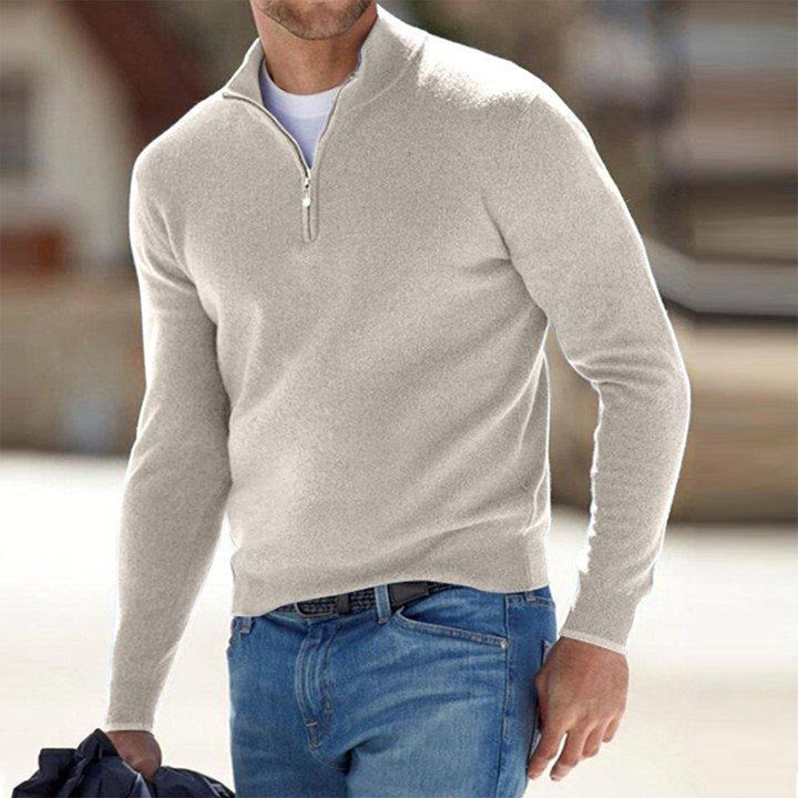 Men’s Winter Half-Zip Warm Jumper