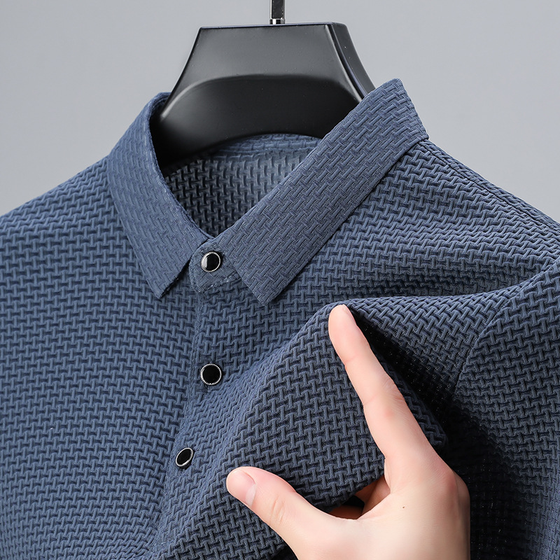 Textured Elegance Polo Shirt