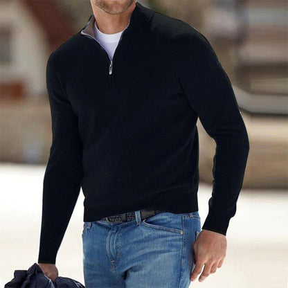 Daniel | Suéter cálido de invierno con media cremallera para hombre