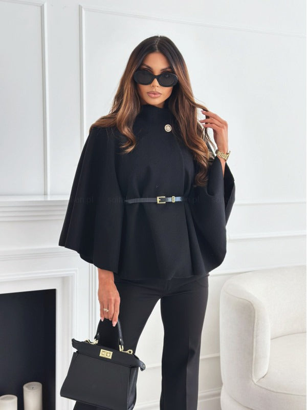 Eleanor | Chaqueta elegante tipo capa con cinturón para mujer