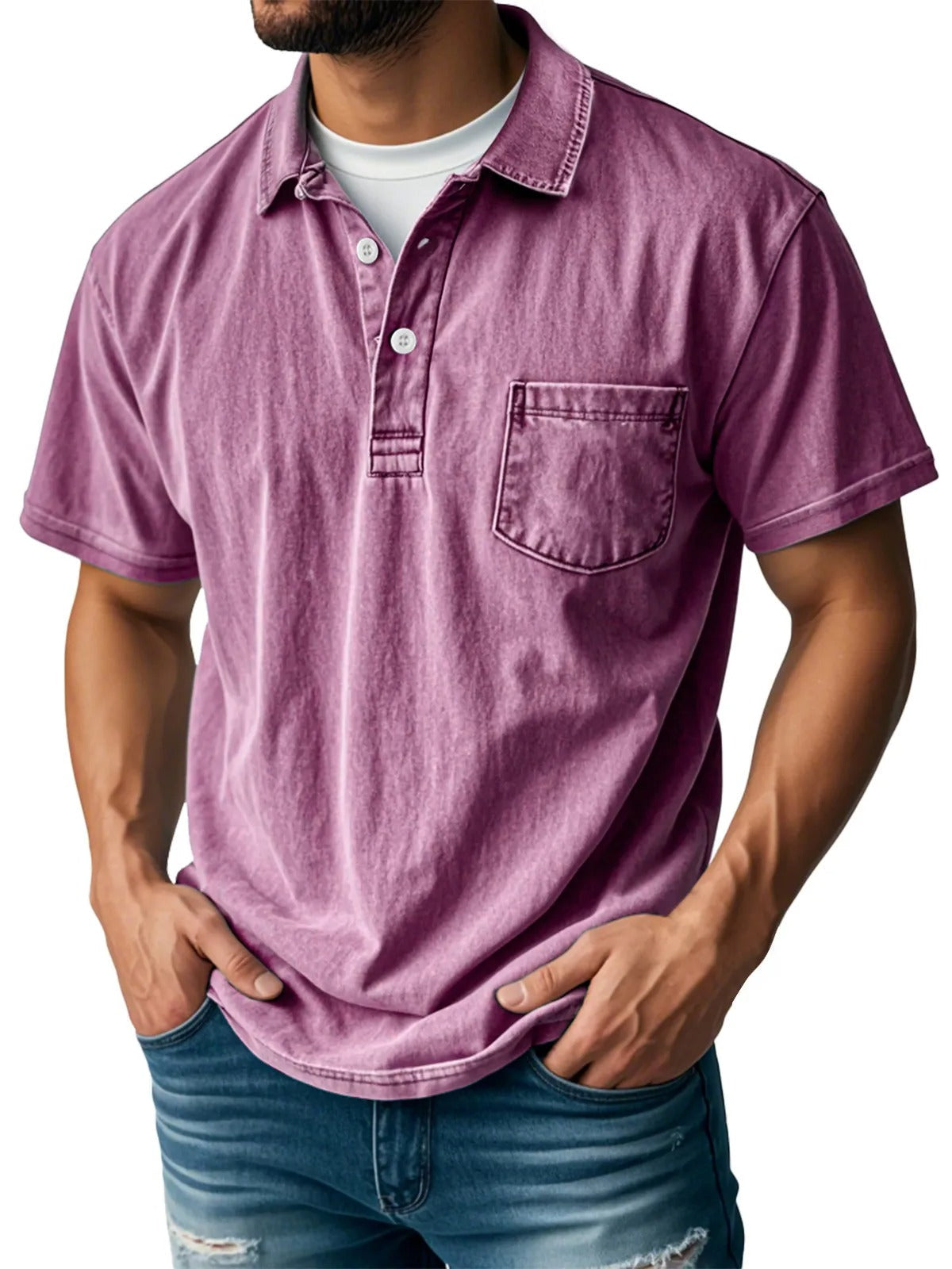 Stylish Short-Sleeve Polo Shirt