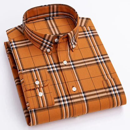 Bryan | Camisa a cuadros con botones para hombre