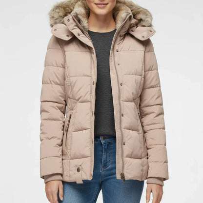 Women's Hooded Quilted Puffer Jacket