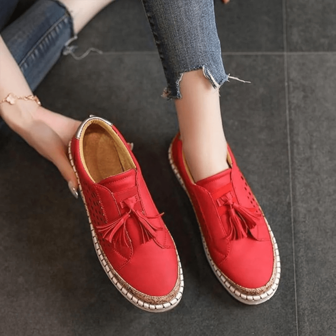 Women’s Spring Casual Slip-On Real Leather Loafers