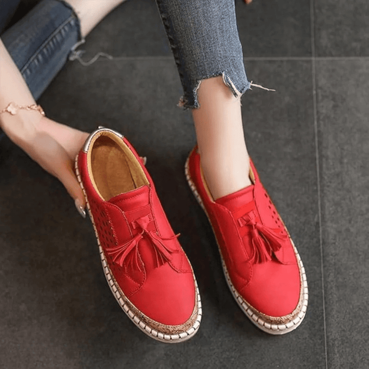 Women’s Spring Casual Slip-On Real Leather Loafers
