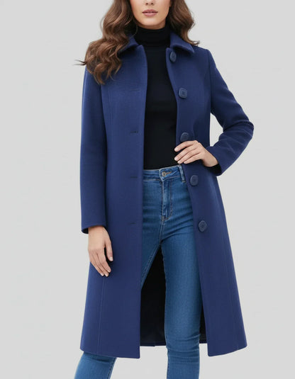 Lauren | Women’s Long Button Front Winter Coat
