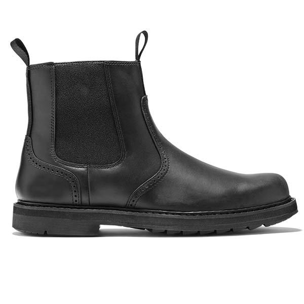 Rugged Suede Chelsea Ankle Boots Men