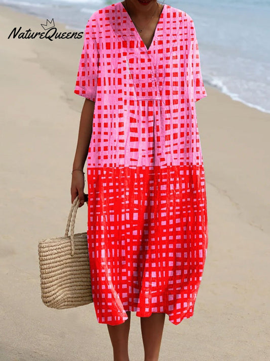 Checked Dress