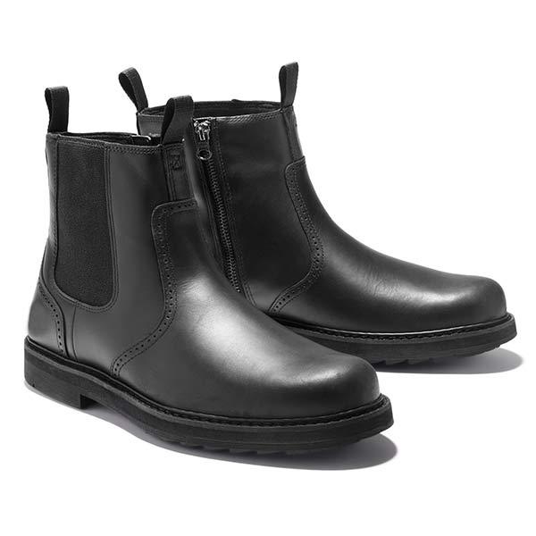 Rugged Suede Chelsea Ankle Boots Men