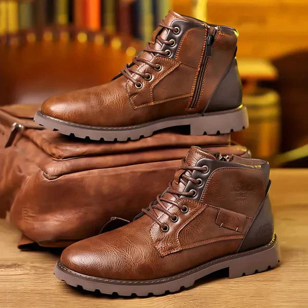 Sturdy Lace-Up Boots