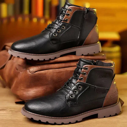 Sturdy Lace-Up Boots