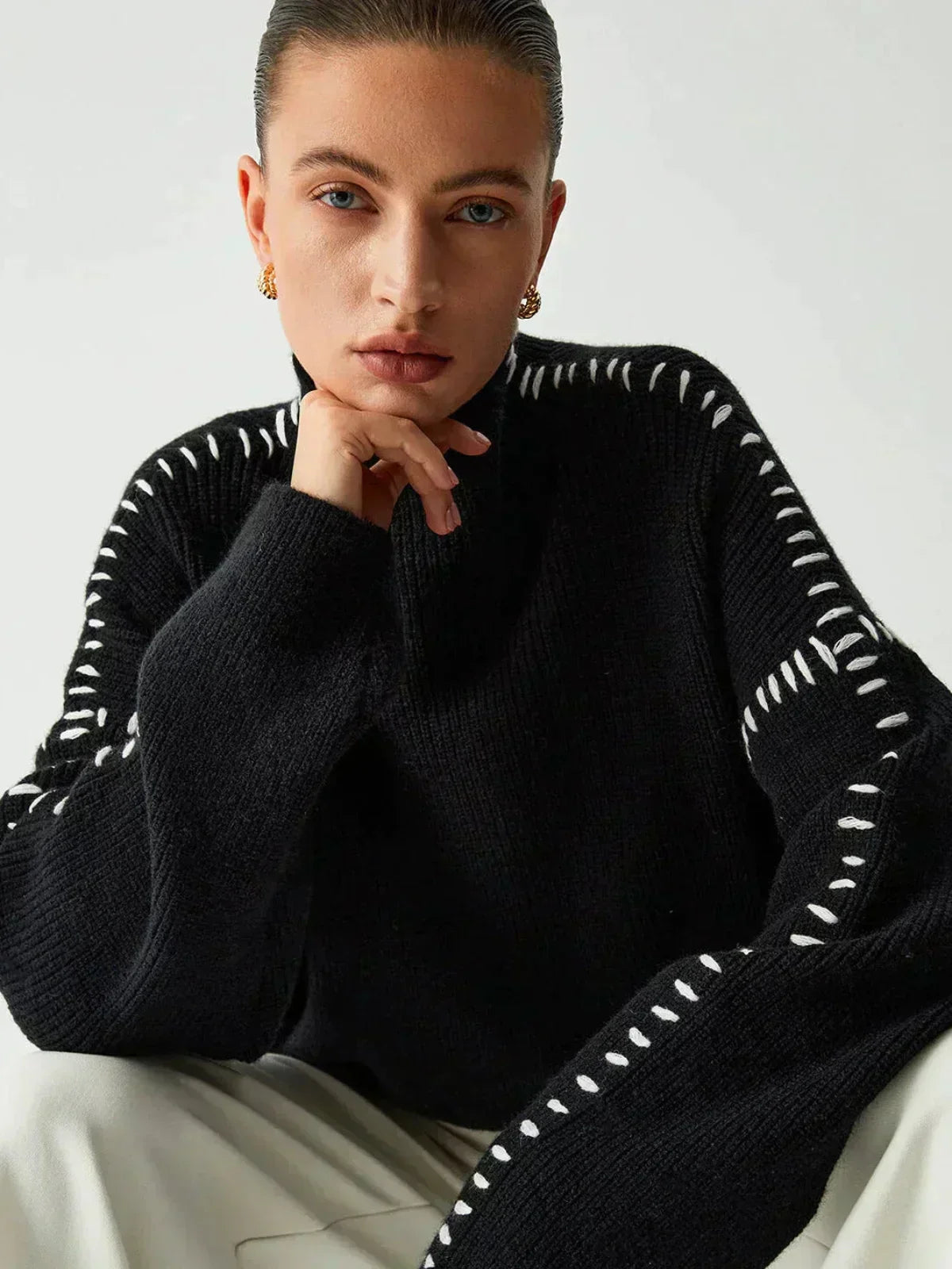 Minimalist Cozy Crewneck Sweater