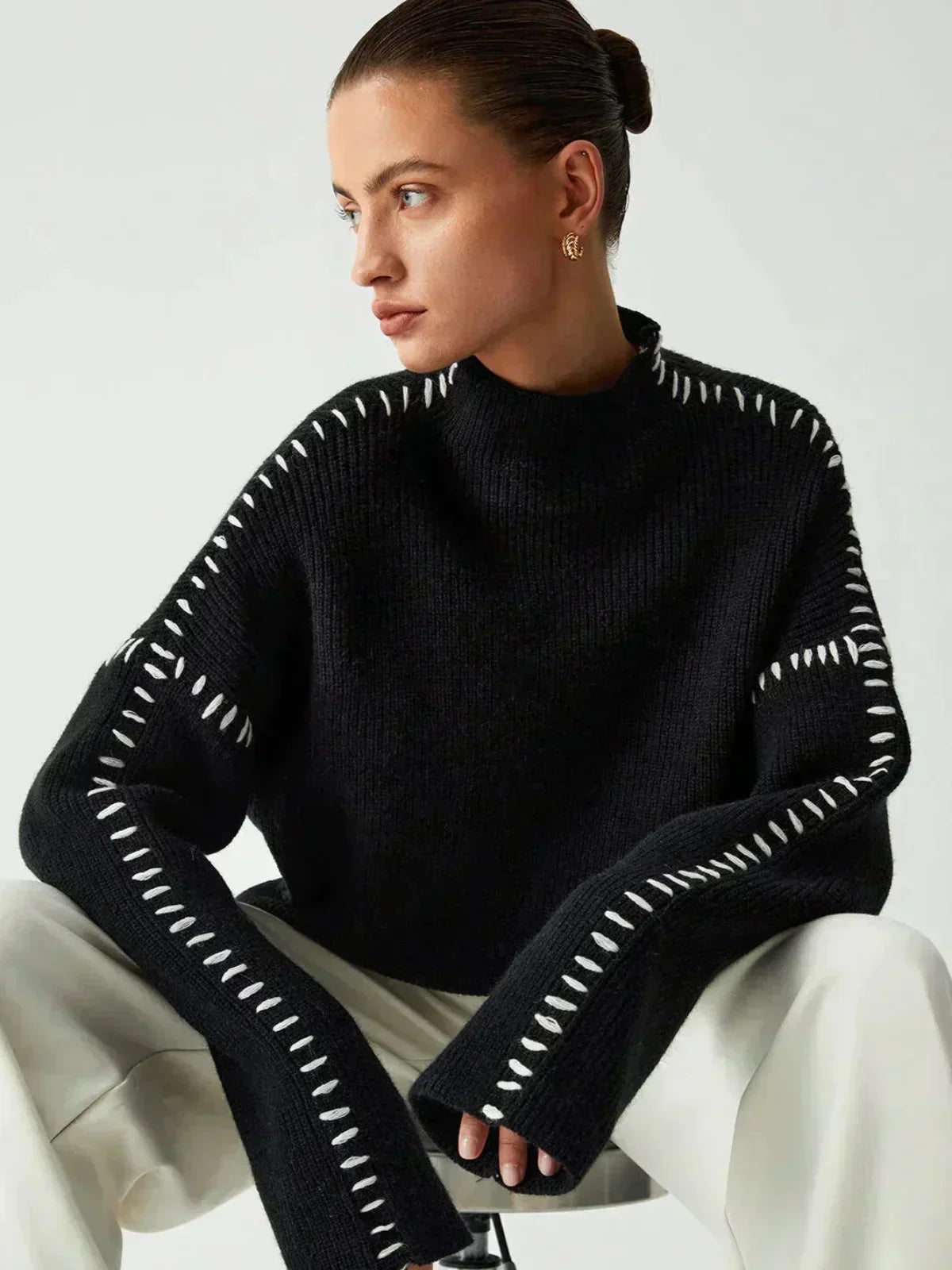 Minimalist Cozy Crewneck Sweater