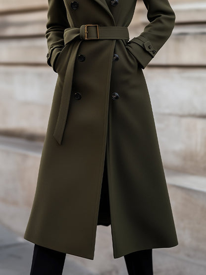 Women’s Winter Long Belted Trench Coat