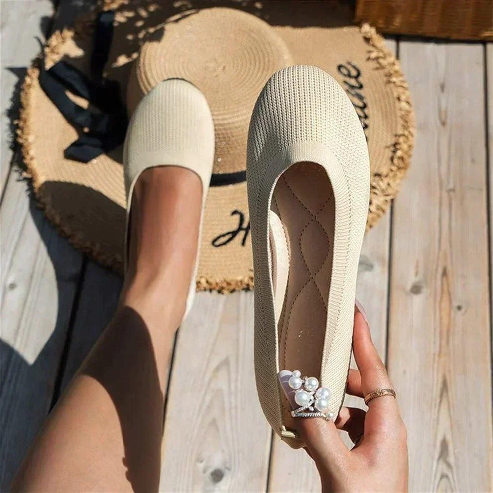 Women’s Spring Comfortable Real Leather Ballet Flats Shoes