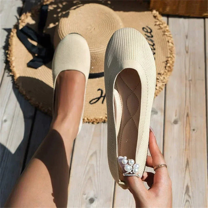 Women’s Spring Comfortable Real Leather Ballet Flats Shoes