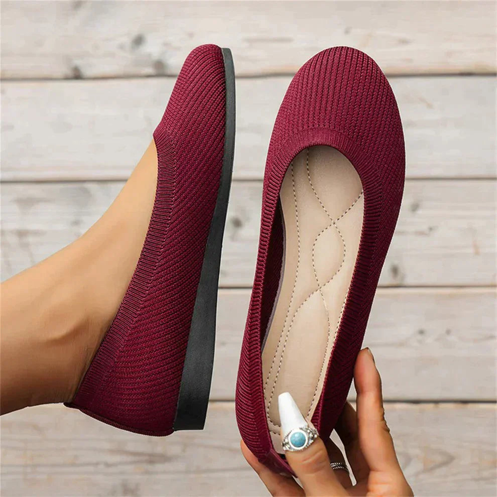 Women’s Spring Comfortable Real Leather Ballet Flats Shoes