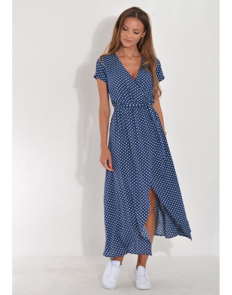 Tzahalit™ | Vestido floral de cuello en V elegante
